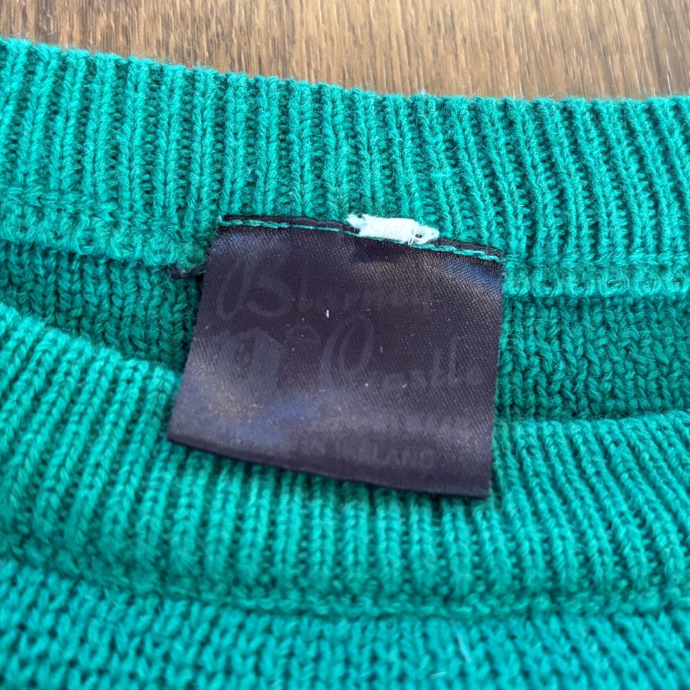 Vintage 70s 80s Authentic Blarney Castle Ireland Spellout Wool Pullover Sweater - Picture 3 of 7